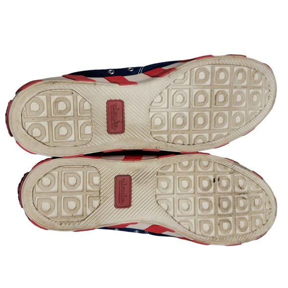 VISVIM Blue Skagway Lo Stripes Sneakers BTS Multicolor Men's Size 12 - Picture 7 of 10